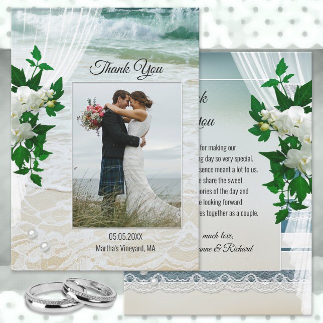 Tarjeta de agradecimiento para su Boda de Photo Be (Subido por el creador)