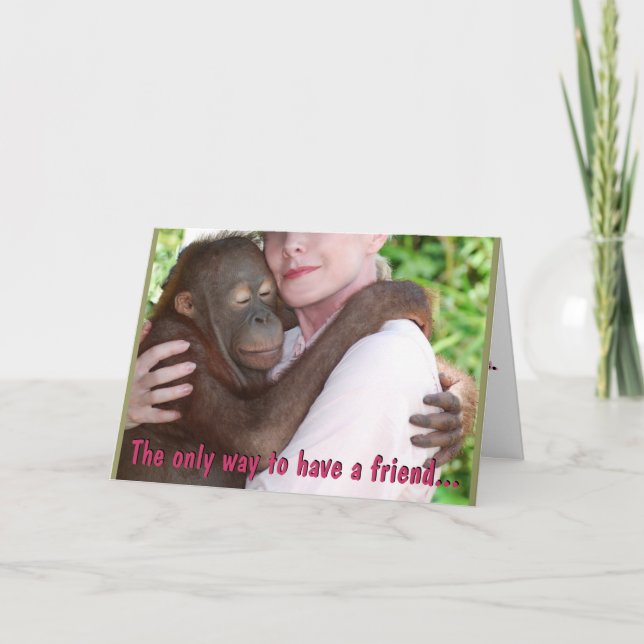 Tarjeta De Agradecimiento Para tener un amigo (Anverso)