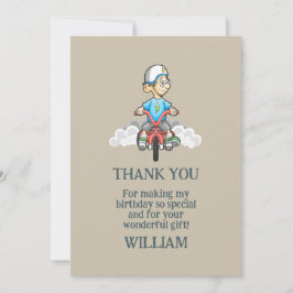 Tarjeta de agradecimiento para todos los motocicli