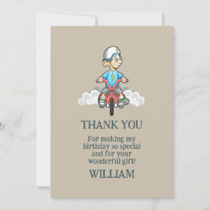 Tarjeta de agradecimiento para todos los motocicli