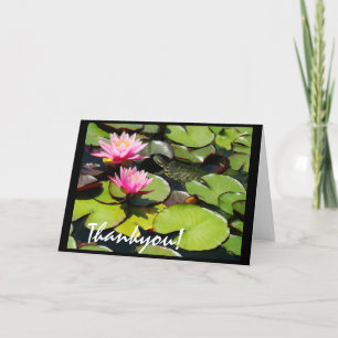 Tarjeta de agradecimiento para tortuga Lilypad