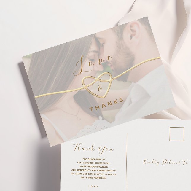 Tarjeta de agradecimiento para un Boda de fotos el (Subido por el creador)