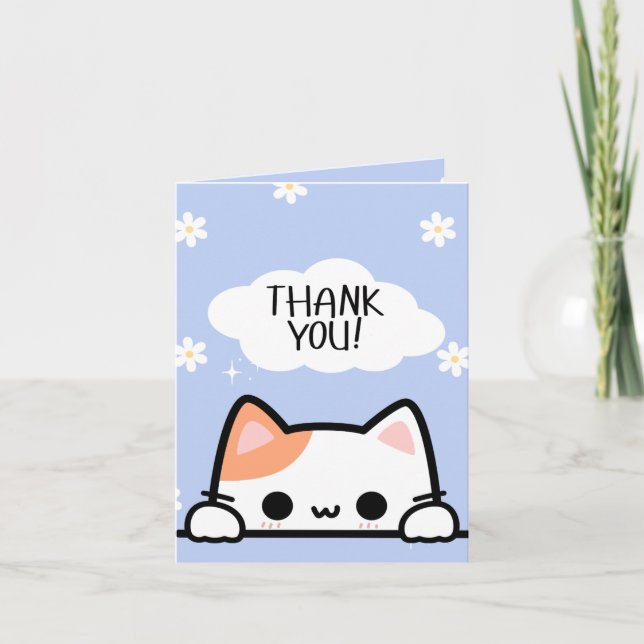Tarjeta de agradecimiento para un gato de búsqueda (Anverso)