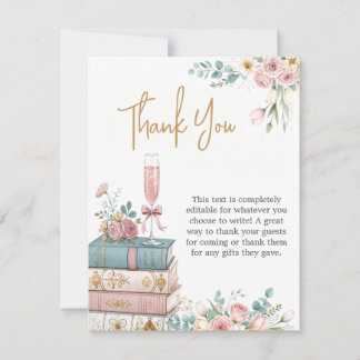 Tarjeta de agradecimiento para un nuevo capítulo