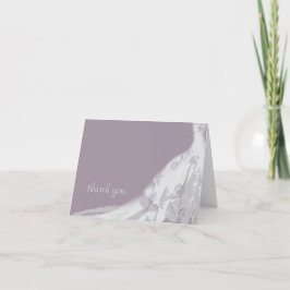 Tarjeta de agradecimiento para vestido de novia, l