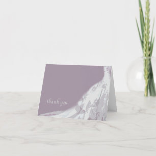 Tarjeta de agradecimiento para vestido de novia, l