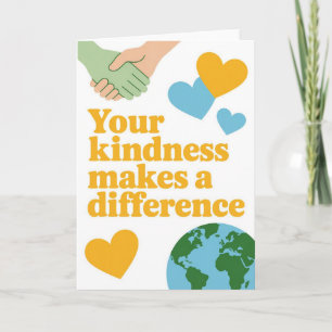 Tarjeta de agradecimiento para voluntarios