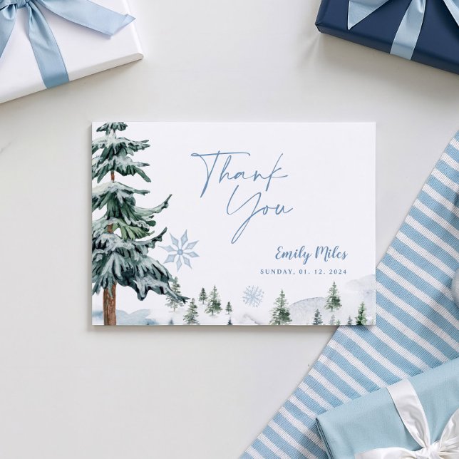 Tarjeta de agradecimiento para Winter Wonderland (Subido por el creador)
