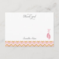 Tarjeta de agradecimiento para zapatos de ballet r