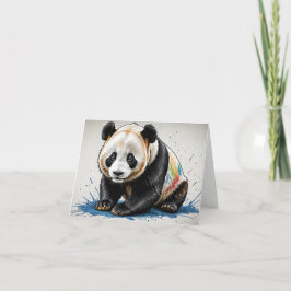 TARJETA DE AGRADECIMIENTO PARDA CORONDASHIMI Y PINTURAS