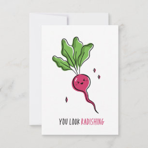 Tarjeta De Agradecimiento Pareces Radiante Divertido Pun