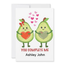 Pareja de aguacates Kawaii que me completes 