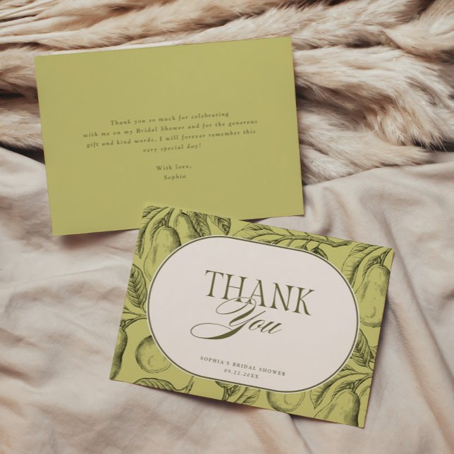 Tarjeta De Agradecimiento Pareja Perfecta Despedida de Soltera de Peras Vint (Subido por el creador)