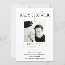 TARJETA DE AGRADECIMIENTO PAREJAS DE FOTO MÍNIMAS PERSONALIZADOS INVITAN BAB