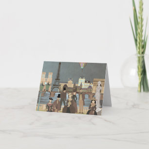 Tarjeta De Agradecimiento París victoriano