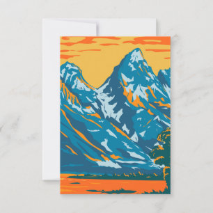 Tarjeta De Agradecimiento Parque nacional del Gran Tetón