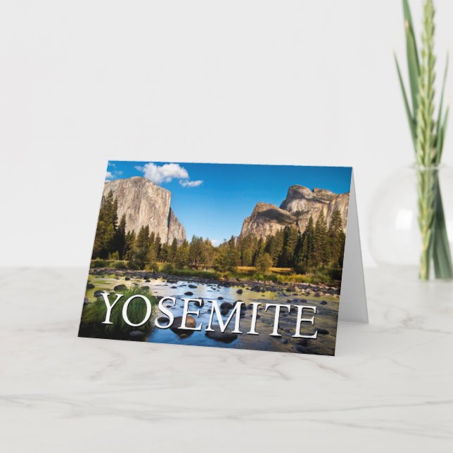 Tarjeta De Agradecimiento Parque Nacional Yosemite, California | Gracias (Anverso)