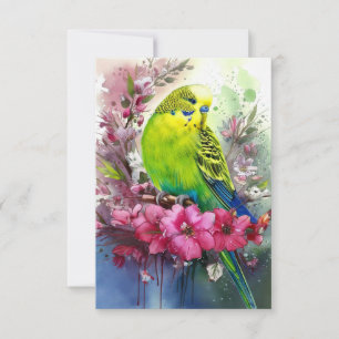 Tarjeta De Agradecimiento Parque verde y flores