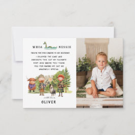 Tarjeta De Agradecimiento Partido de Cumpleaños de Escocia | Foto Gracias