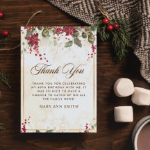 Partido de cumpleaños floral de Poinsettia Roja na