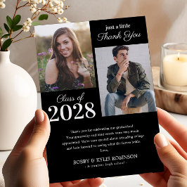Tarjeta De Agradecimiento Partido de Graduación Conjunta Parentesco