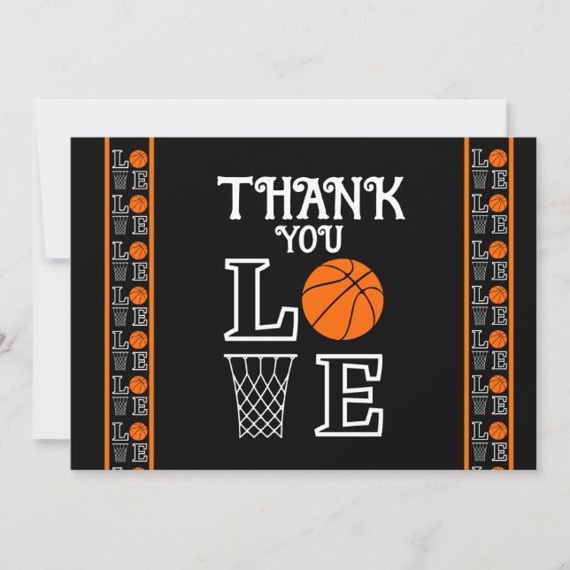 Tarjeta De Agradecimiento Partido de los Años de Baloncesto, Baloncestista (Anverso)