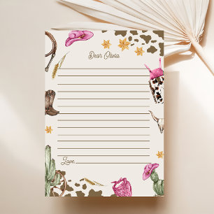 Tarjeta De Agradecimiento Partido del Cumpleaños de los Vaqueros del Oeste