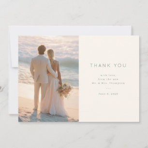 Tarjeta De Agradecimiento Pasado Romántico Elegante Foto