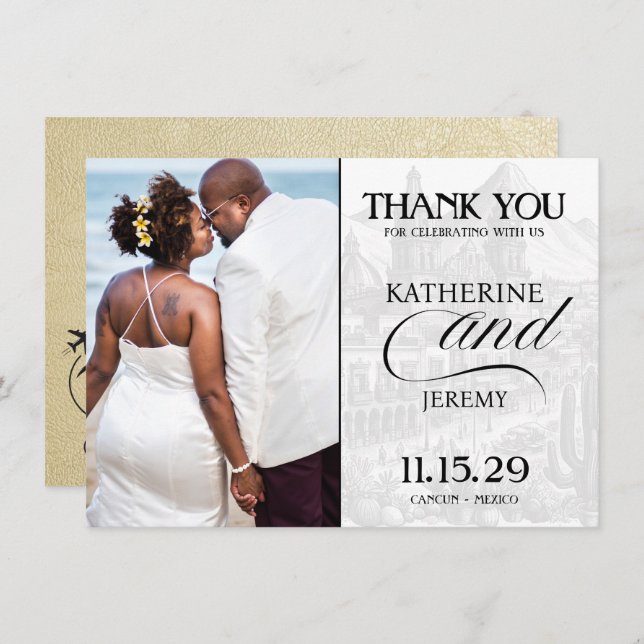 Tarjeta De Agradecimiento Pasaporte de Champagne México (Anverso / Reverso)