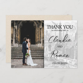 Tarjeta De Agradecimiento Pasaporte de Ivory Paris