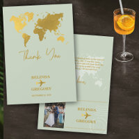 Pasaporte Mundial de Boda de Destino Sage Green Go
