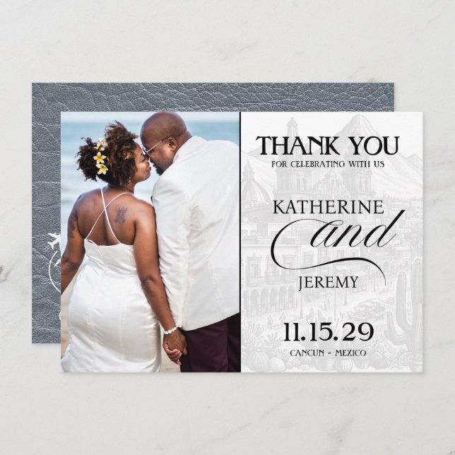 Tarjeta De Agradecimiento Pasaporte Plateado de México (Anverso / Reverso)