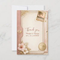 Pasaporte Tropical Boda en Rosa Dorado