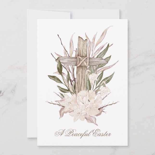 Tarjeta De Agradecimiento Pascua De Pascua Carta De Pascua Pascua Pacífica S (Anverso)