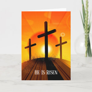 Tarjeta De Agradecimiento Pascua, se levanta