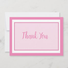 Tarjeta De Agradecimiento Pastel Baby Pink