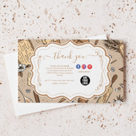 Tarjeta De Agradecimiento Pastel Bakery Branding