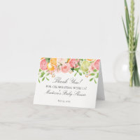 Pastel Citrus Floral Little Cutie Baby Shower