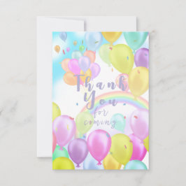 Tarjeta De Agradecimiento Pastel de globo