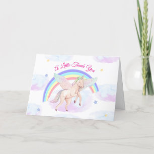 Tarjeta De Agradecimiento Pastel Fairytale Baby Shower de la estrella de uni
