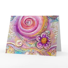 Pastel Floral Natación con Perlas de Marfil y Ti