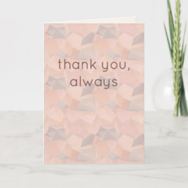 Tarjeta De Agradecimiento Pastel Geométrico Pop | Personalizado