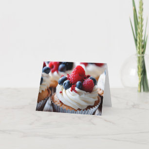 Tarjeta De Agradecimiento Pastel Patriótico