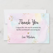 Pastel Rainbow Pink Gold Birday