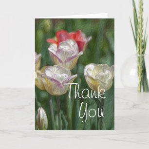 Tarjeta De Agradecimiento Pastel Tulips