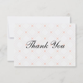 Tarjeta De Agradecimiento Pastel y Crema Geométrica