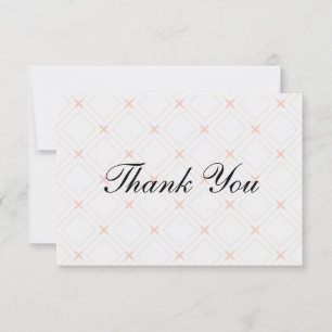 Tarjeta De Agradecimiento Pastel y Crema Geométrica