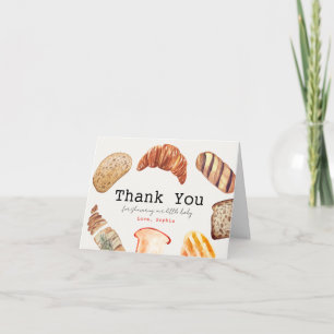 Tarjeta De Agradecimiento Pastelería Bun en el Horno Baby Shower