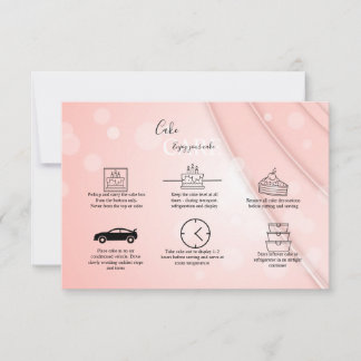 Tarjeta De Agradecimiento Pasteles estéticos rosados