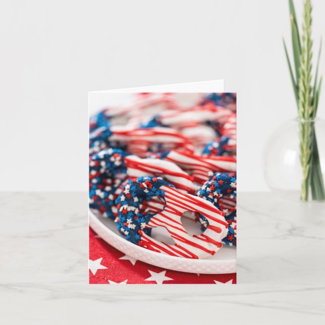 Tarjeta De Agradecimiento Pasteles patrióticos (Anverso)